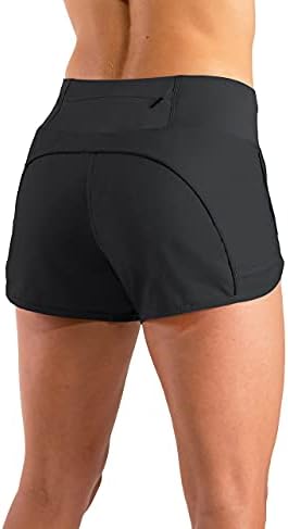 Shortsенски лесни шорцеви за трчање со мрежни 3 WOD тренингот атлетски шорцеви за жени со телефонски џеб