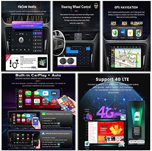 Андроид 11 Sat Nav Видео Автомобил Стерео Мултимедијален Плеер Со Поддршка За Камера Со Заден Поглед Dsp DAB+ OBD2 CarPlay FM