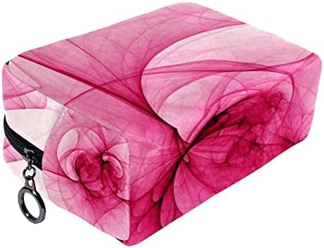 Козметички Кеси За Жени, Чанти Чанти Шминка Организатор Чување Шминка Торба Девојки, Модерна Апстрактна Уметност Розова Цвет