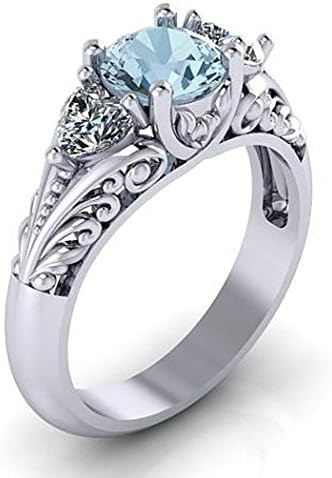 Прстени за жени девојка мода 2022 кубна цирконија симулиран дијамантски прстен накит гроздобер свадбена ангажман годишнина од круна исечена