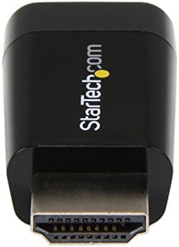 Startech.com HDMI до VGA адаптер - аудио излез на Aux - Компактен - 1920x1200 - HDMI до VGA Black
