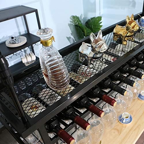 Liyanjj Индустриски лавици со 2-нивоата виси вино стакло држач таванот за вино решетката за лаптопи за држачи за држачи за држачи шампањ