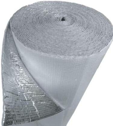 10 ft. Изолирана завиткана цевка за пена од пена со алуминиумска обвивка во бела/сребрена американска залиха