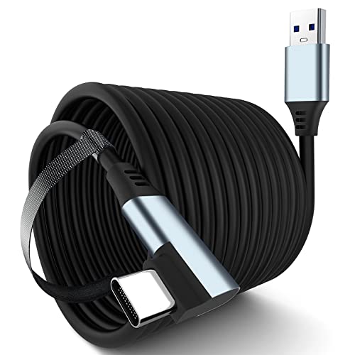 Ruizhi за Oculus Quest 2 Link Cable 10ft Oculus link кабел Брзо полнење и пренесување на податоци со голема брзина USB 3.0