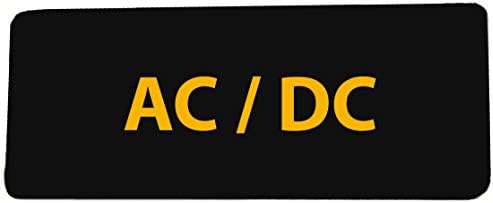 AC/DC Hard Rock N Roll - 4 W X 1.5 T - извезено DIY Iron Iron On или Sew -On Decorative Patch Badge Amblem Classic Music Band Album