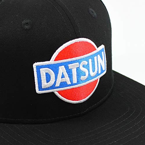Бејзбол капа на Датсун - стил на рамен облик - Snap назад - црна капа