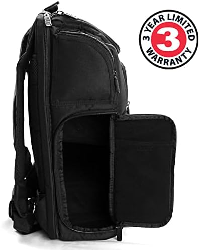 USA GEAR CPAP Машинска торба за патувања - CPAP ранец компатибилен со XT Fit, AirSense 10/11 & Philips Dreamstation - Прилагодлив ентериер за кабли за напојување, додатоци за црево од 6 стапки, д?