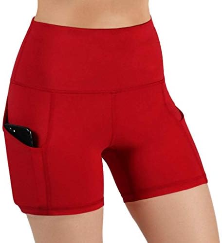 FQZWONG шорцеви за жени со џебови со високи половини за кревање на меки под -долна облека што трчаат фитнес атлетски тренингот