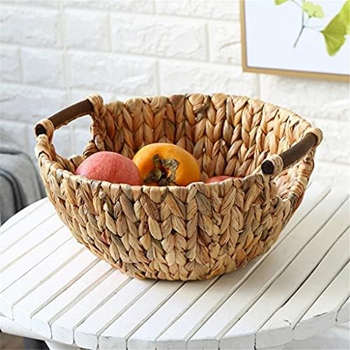 TJLSS креативни корпи за овошје од ратан декоративни корпи за складирање корпи за леб плетени пикник корпа
