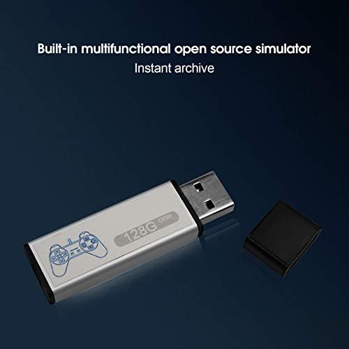 Подобрувач на игри со Salutuy 128g, алуминиумска легура за засилување на црна игра Директна врска со HUB за PS1 Mini DN Game Box Accessore за напредно