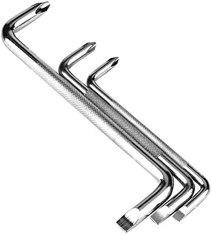3 парчиња шрафцигери за неутрализирање, Z во облик на десен агол на десен агол на шрафцигер мултифункционална алатка за рака