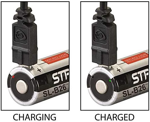 Streamlight 22104 SL-B26 USB USB Полнење на литиум јонска батерија 3.7V 2600mAh x серии со двојни горива на гориво, 2-пакет