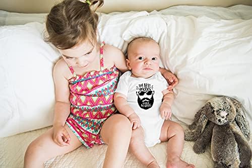 О Мода Најдобрите Чичковци Имаат Брада-Пријател За Пиење На Чичко-Слатко Едноделно Бебешко Боди За Бебиња