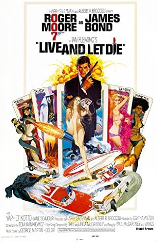 Постери САД 007 во живо и нека умре постелна завршница на филмот Jamesејмс Бонд - Mov192)