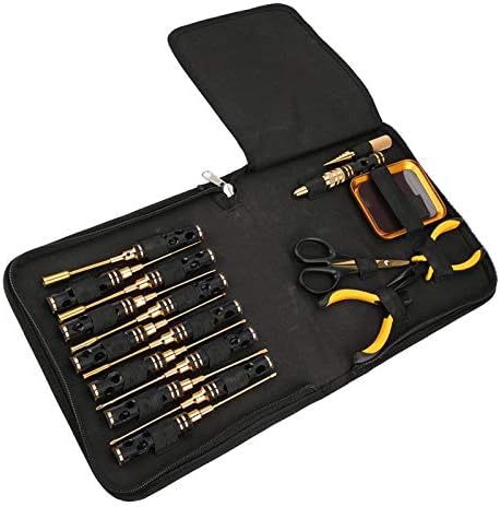 Шрафцигер 18 парчиња мултифункционален комплет за шрафцигер постави професионален комплет за поправка на алатката за рака на врвот