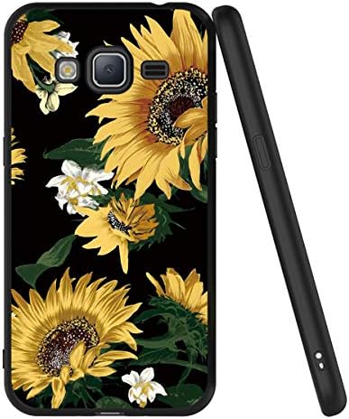 Јоеџ Случај За Galaxy J3 , Црн Телефон Случај Со Шема Qultra Тенок Flaxy Flaxy Gel TPU Силиконски Задниот Капак Браник Кожата за Samsung