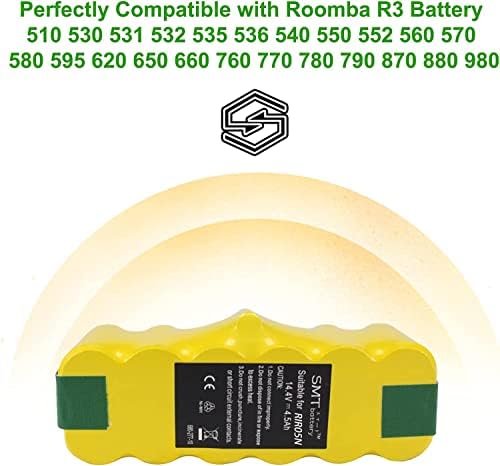 4,5ah 14,4 волти замена батерија компатибилна со Roomba R3 500 600 700 800 900 серија 500 510 530 531 532 535 536 540 550 552