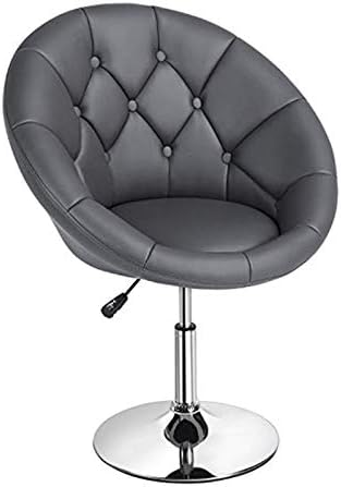 Нахен прилагодлива модерна тркалезна тафтувана стол навалка навалување вртење на столче суета стол барстол за кујнски вртливиот контра облекување столче