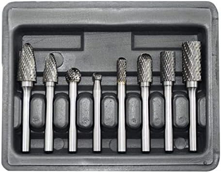 Ianrol одговара за волфрам челик за мелење на главата за гравирање алатки за гравура Поставете 8 комплети алатки за мелење и полирање