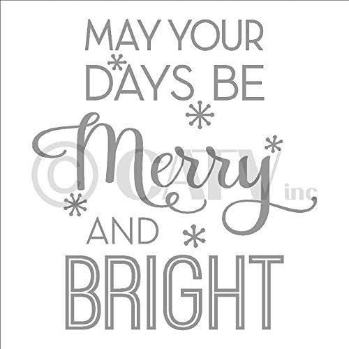 Нека вашите денови бидат весели и светли божиќни винил букви ѕид налепница