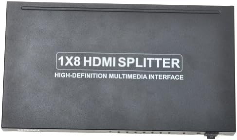 Portta 8 -Port HDMI 1.3 засилен дистрибутер на сплитер/сигнал - Ver 1.3 Full HD 1080P, Deep Color, HD Audio