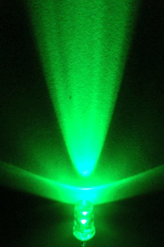 Microtivity IL132 5 mm чиста зелена LED w/отпорници