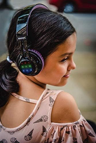 Детски Слушалки, Riwbox AB005 Безжични Слушалки Пакет 2 Пакети Со Микрофон Преклопливи Слушалки Со TF Картичка FM Радио И LED Светло