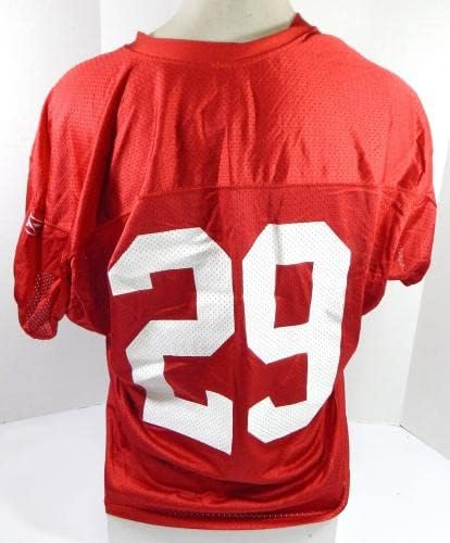 2010 Сан Франциско 49ерс Дешан Лин 29 Игра издадена црвена практика Jerseyерси XL 22 - Непотпишана игра во НФЛ користена дресови