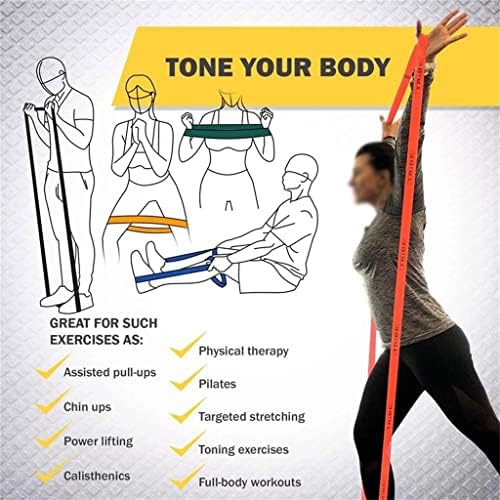 SDFGH Отпорен опсег за фитнес вежба Еластичен опсег јога затегнување на опсегот на сила за обука на фитнес помош помошна лента за отпорност