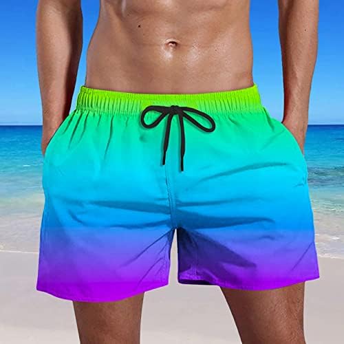 Шорцеви За Мажи Секојдневно Лето Голема И Висока Плажа Кратки Панталони Смешна Вратоврска Боја Стебла За Пливање Хаваи Шорцеви За