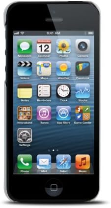 Мапи Пела Шел Прилепување-на w/Кожни Акценти за iPhone 5/5s, Бело