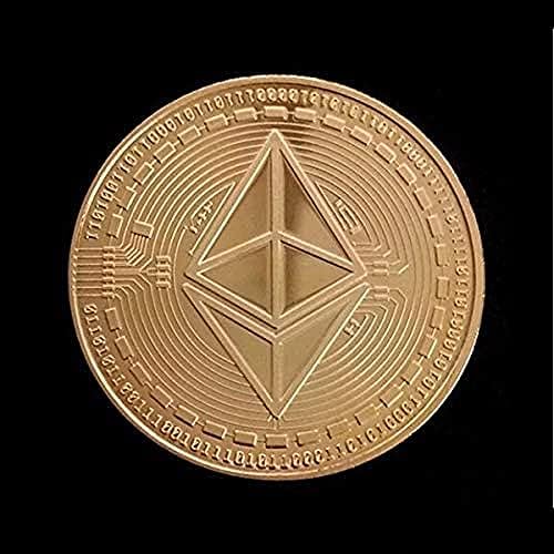 Ethereum Classic | Cryptocurrency Виртуелна Валута | Позлатени Предизвик Уметнички Монети | Bitcoin Комеморативна Монета Колекционерски Занаети