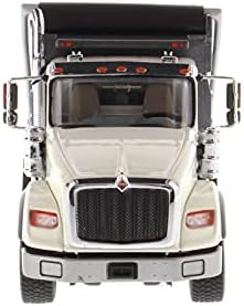За Diecast Masters International HX620 Dump Truck 71013 во бело со пиштол метал сив кревет 1/50 diecast модел завршен камион