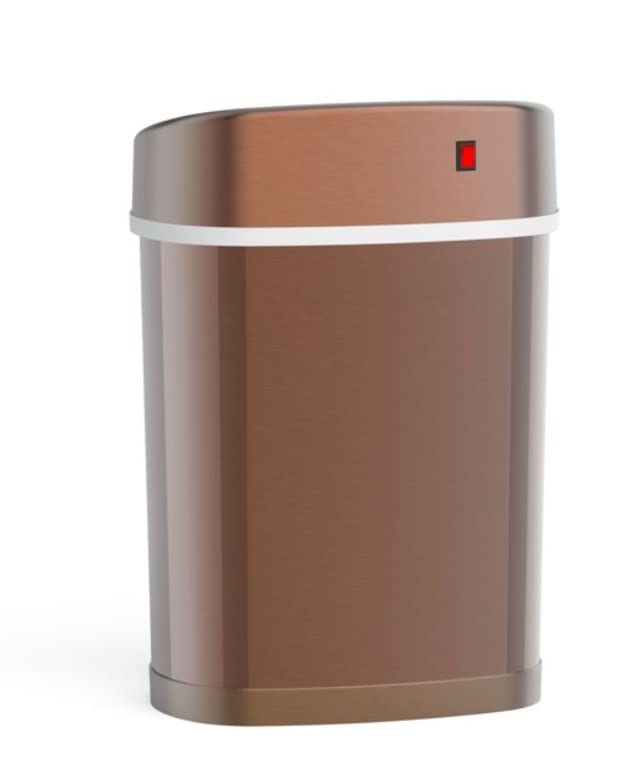 FFIS 4 галон за отпадоци, конзерва за отпадоци од овална канцеларија без допир