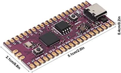 Одбор за микроконтролер, двојно јадро 264kB кортекс на кортекс M0 M0 MicroLoller Module за RPI, компатибилен со SDK, Micro Python