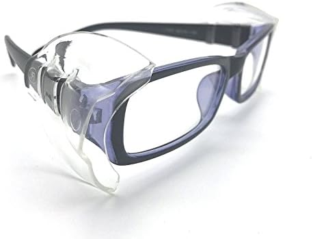 Странични штитови за безбедносни очила, 2 пара се лизгаат на чисти странични штитови за безбедносни очила што одговараат на мали