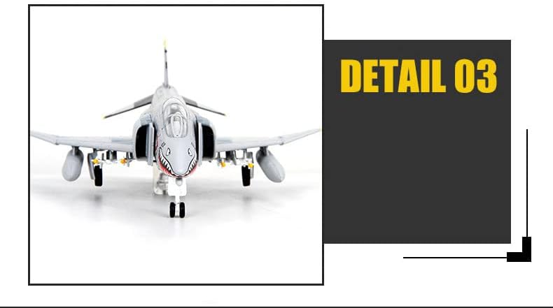 Симулација на легура на легура од 1/100 скала Американски Ф-4С дух напад на авиони модел на борбени авијациски авиони воен модел за