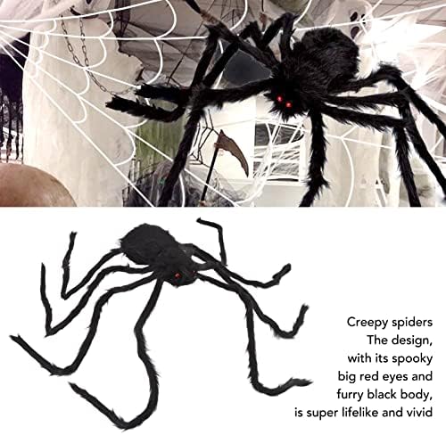 FDIT Spider Model Ноќта на вештерките, кадифен голем пајак застрашувачки повик за украсување на куќи реквизити на пајакот модел застрашувачки