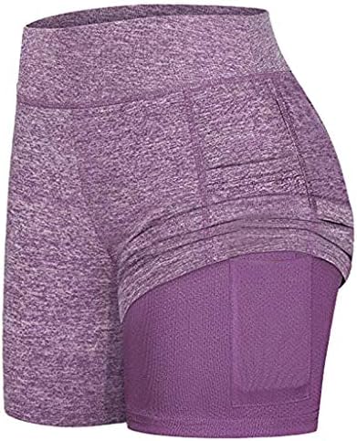 ZL GEQINAI TENNIS Здолништа за жени со џебови Внатрешни шорцеви Голф Атлетик Скорти кои трчаат спортски јога атлетски тренинзи