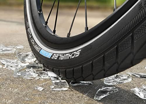 Швалбе - маратон плус гума за велосипеди HS440 | Заштита на пункција од 5 мм и рефлексивен страничен wallид | Повеќе големини | За град, турнеја,