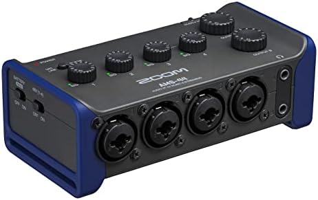 Zoom AMS-44 USB Audio интерфејс, 4 влезови, 4 излези, јамка, директен мониторинг, автобус, за снимање и стриминг на компјутер, Mac,