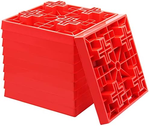 Yosager 10 пакувања блокови за израмнување на тешки задачи, идеални за израмнување на единечни и двојни тркала, нивоа на кампери, приклучоци за
