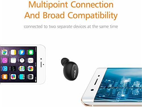 FocusPower F10 Mini Bluetooth Earbud најмала безжична невидлива слушалка со 6 -часовно слушалки за време на игра со MIC за iPhone