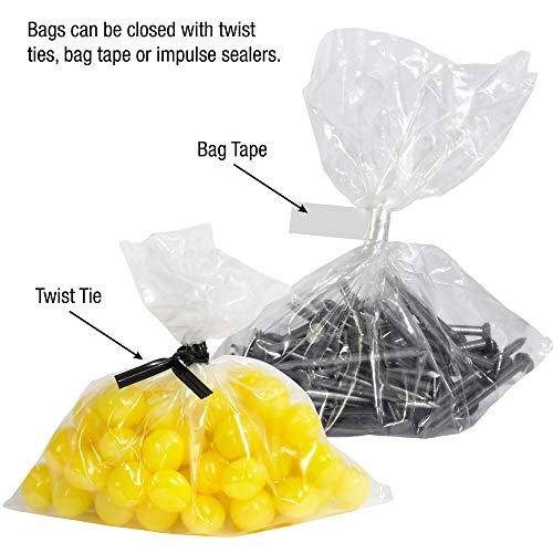 8 x 10, 1 милји рамен отворен врв на задушување предупредување чисти пластични поли торби