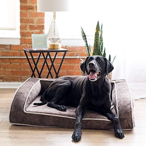 Petmate La-Z-Boy Duke Orthopedic Sofa Dog Bed, Mocha, 37 x 28