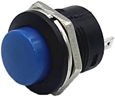 Gooffy Micro Switch 100pcs R13-507 SPST Нема црвена црна бела жолта зелена црна тркалезна капаче за притискање на копчето AC 6A/125V