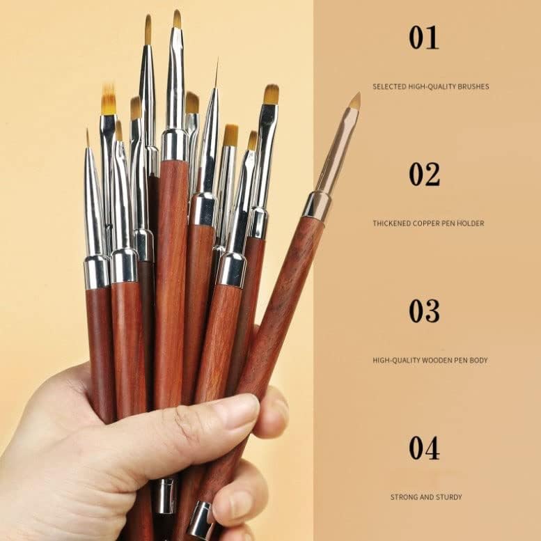 SXDS GEL Nail Art Design 3D Gel Polish Manicure -The Thin Line цртање пенкало за сликање со алатки за пенкало за пенкало за четка