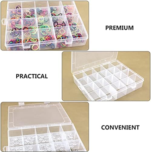Додатоци за таблети Cabilock 2 парчиња чиста пластична организатор кутија стабилна пластична сад за складирање накит кутија со делители