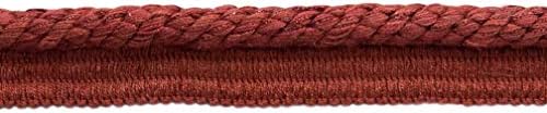 Елаборат 3/8 инчи 'рѓа, тула црвена веранда колекција трим кабел со шиење усна / стил 0038V / боја:' рѓосана тула - VNT22 / Продадена од дворот