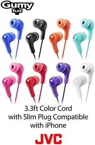 Jvc gumy во слушалки за ушите, моќен звук, удобно и безбедно вклопување, парчиња силиконски уши S/m/l - Hafx7b црна